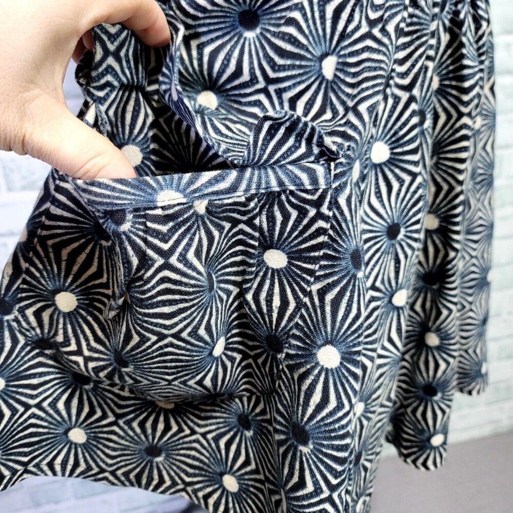Free People Womens S So Much Sun Kaleidoscope Pleated Mini Skirt Front Pockets - Picture 3 of 8